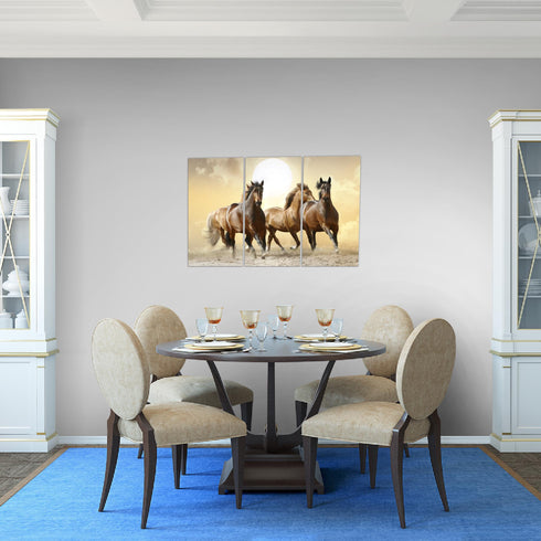 Wandbilder Wohnzimmer XXL Pferde Moderne Bilder Tiere